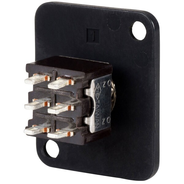 Main product image for Switchcraft EHTSLBPKG Toggle Switch Locking DPDT Blac 060-106